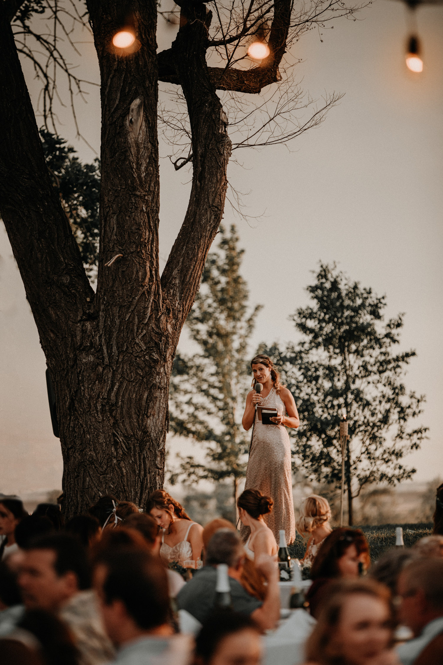 Swiss destination wedding photographer Colorado Denver Vintage Wedding speech