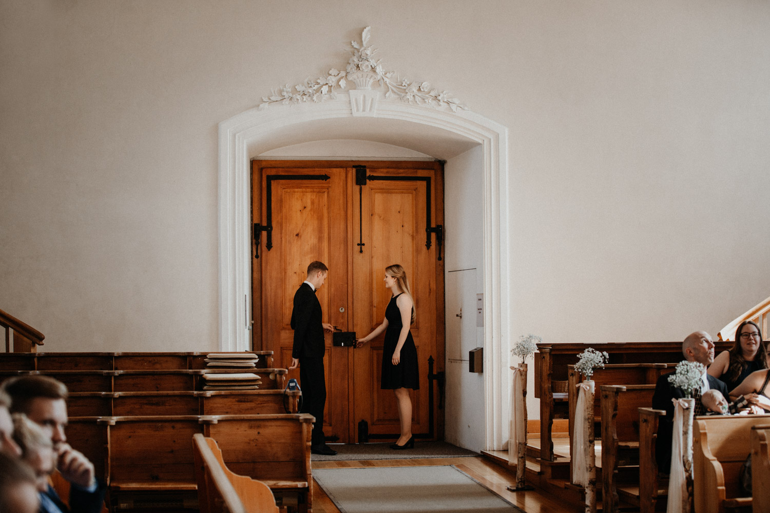 Wedding photographer in Switzerland church wedding