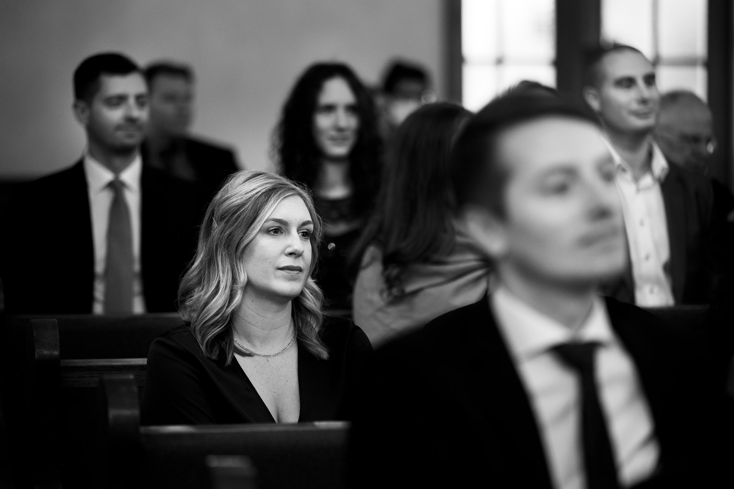 Gästefoto in der Kirche Hochzeitsfotograf Chaeserrugg