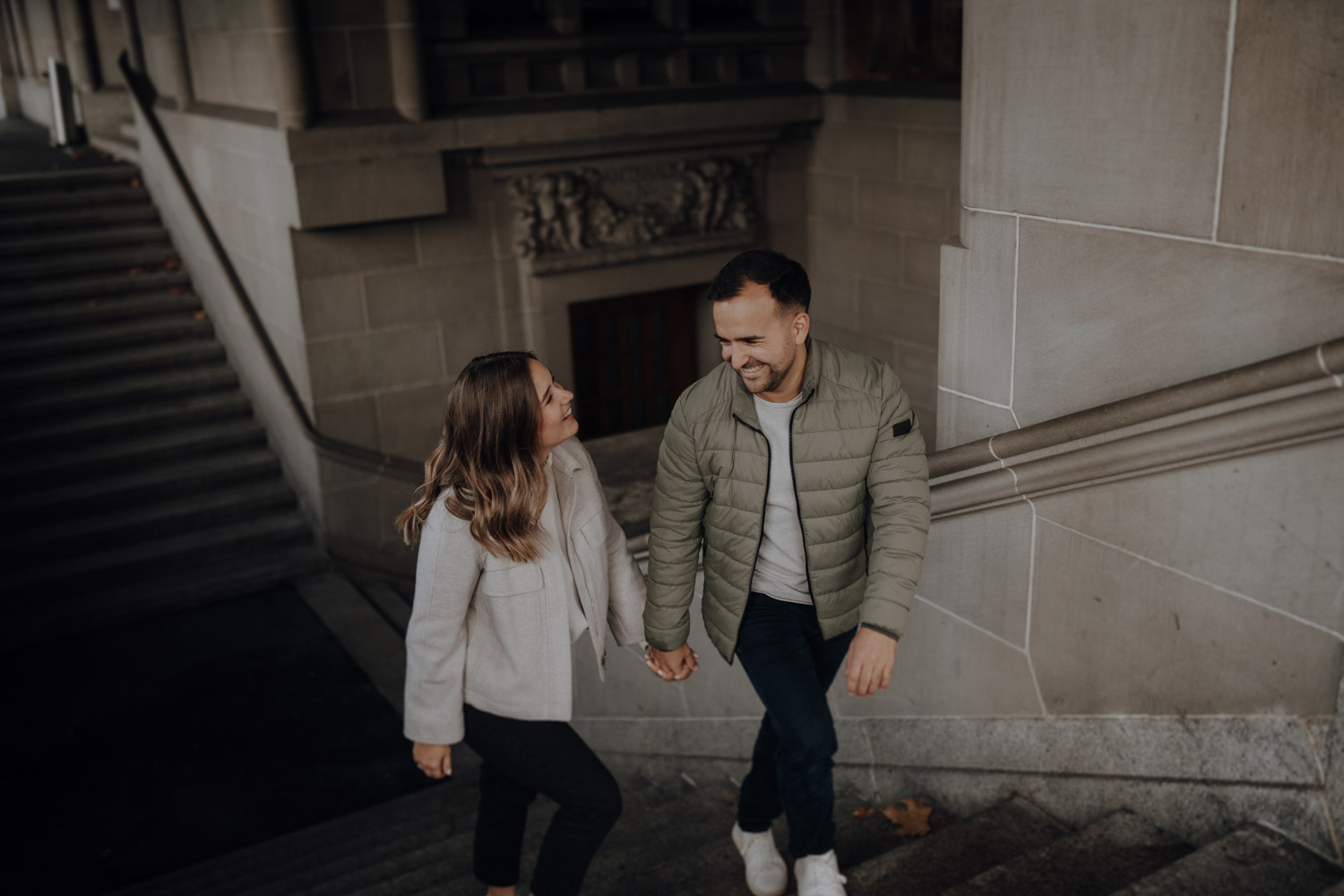 Urban City Couple Shoot in Zurich, Switzerland photographed by Swiss Wedding Photographer