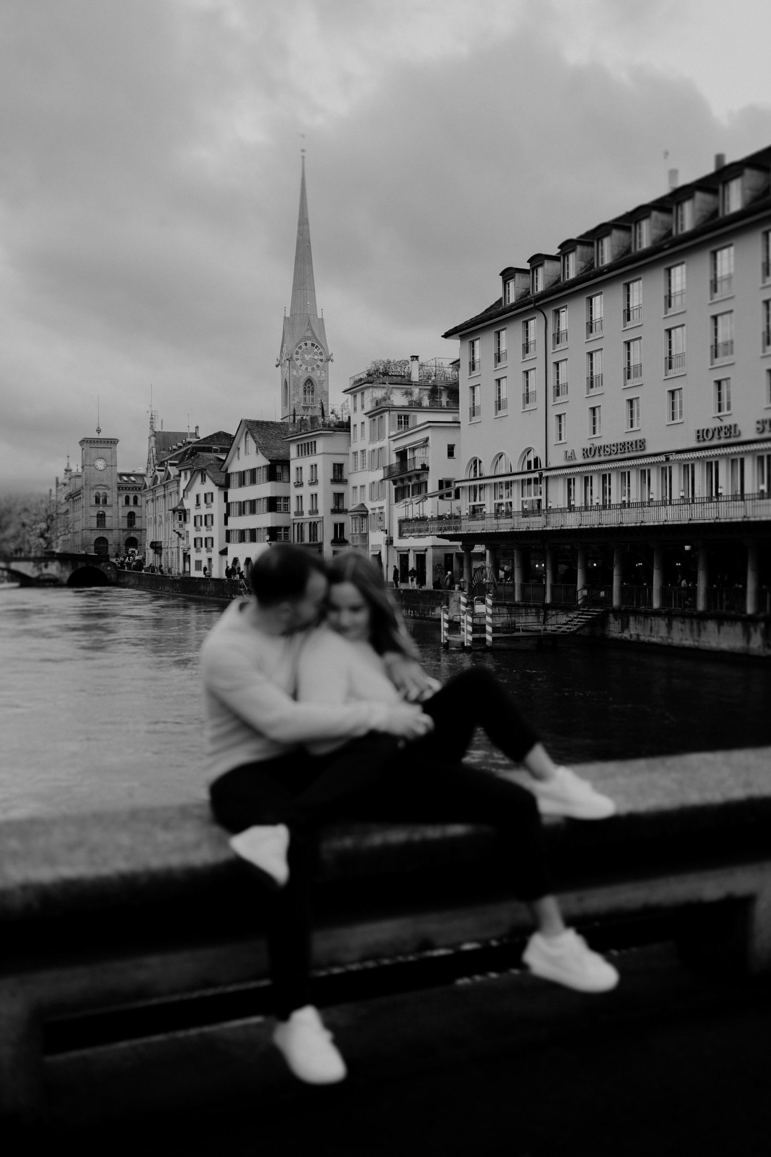 Urban City Couple Shoot in Zurich, Switzerland photographed by Swiss Wedding Photographer