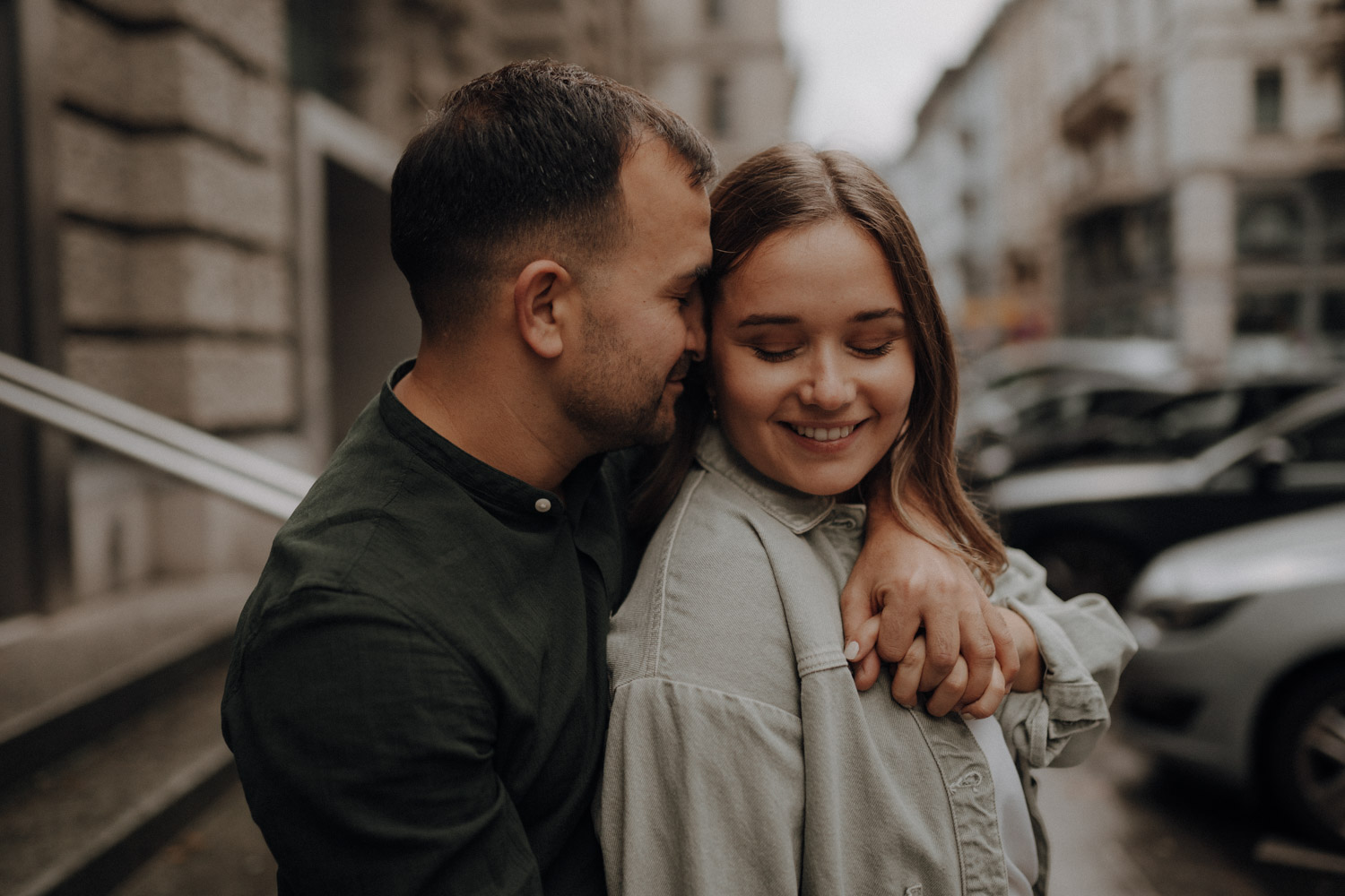 Urban City Couple Shoot in Zurich, Switzerland photographed by Swiss Wedding Photographer