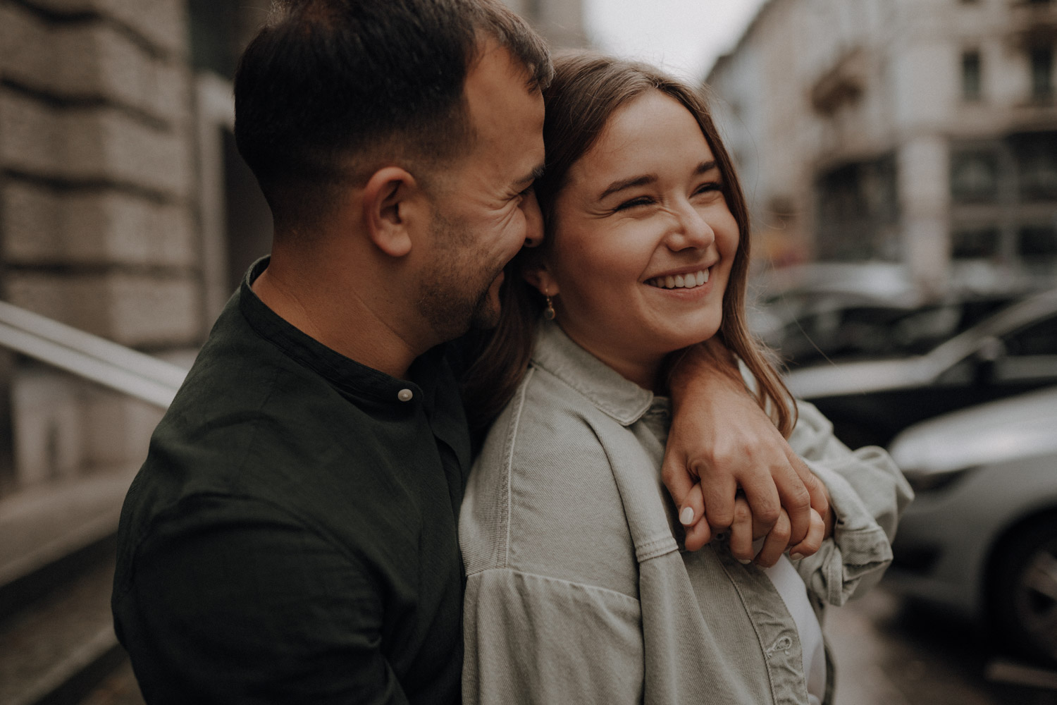 Urban City Couple Shoot in Zurich, Switzerland photographed by Swiss Wedding Photographer