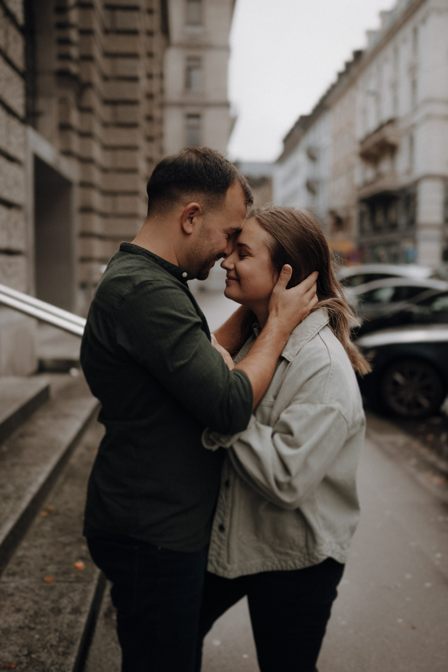 Urban City Couple Shoot in Zurich, Switzerland photographed by Swiss Wedding Photographer