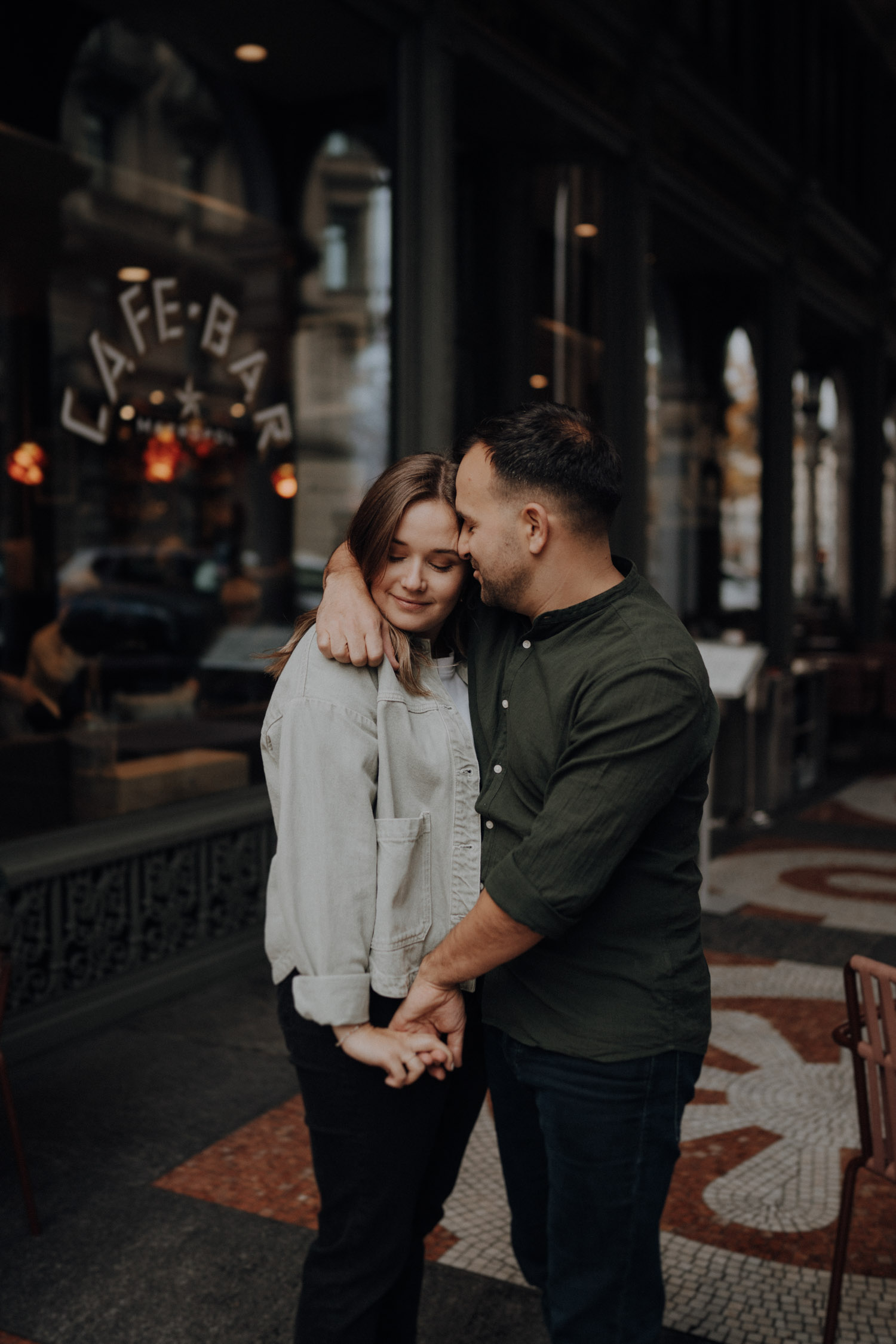 Urban City Couple Shoot in Zurich, Switzerland photographed by Swiss Wedding Photographer