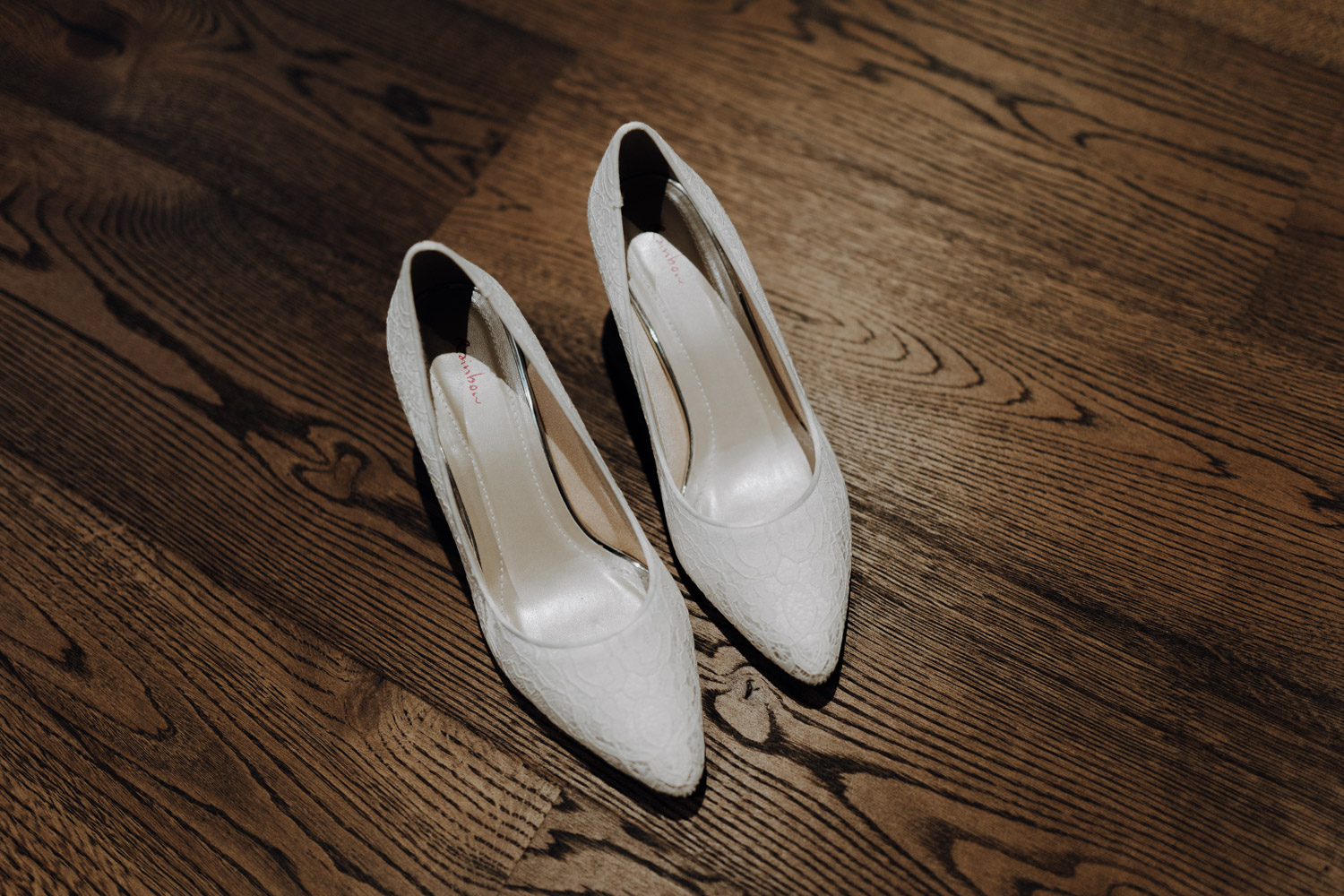 Bridal Shoes photographed by a Swiss wedding photographer for a Villa Honegg wedding