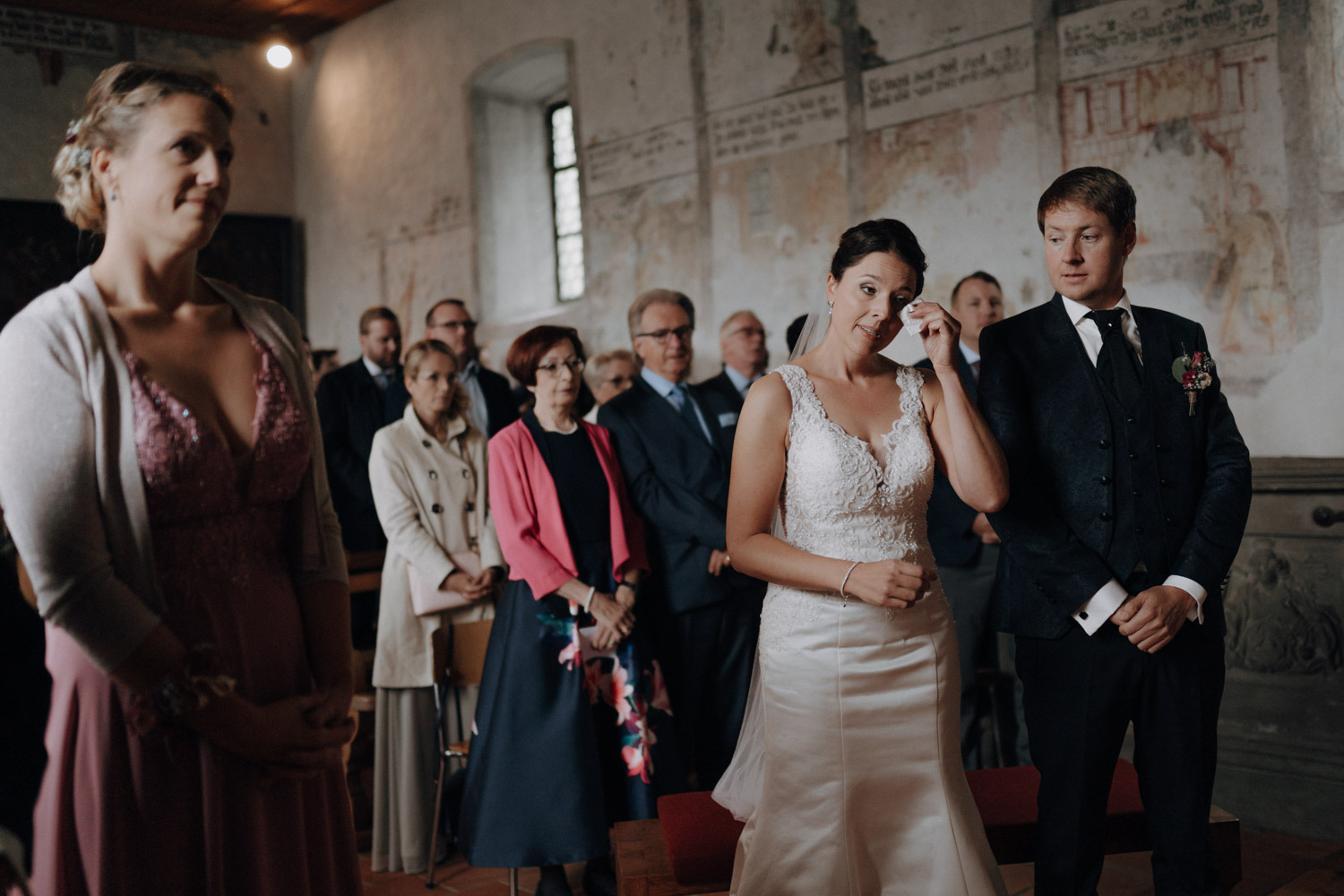 Wedding photographer in chapel Ennetbürgen Villa Honegg wedding