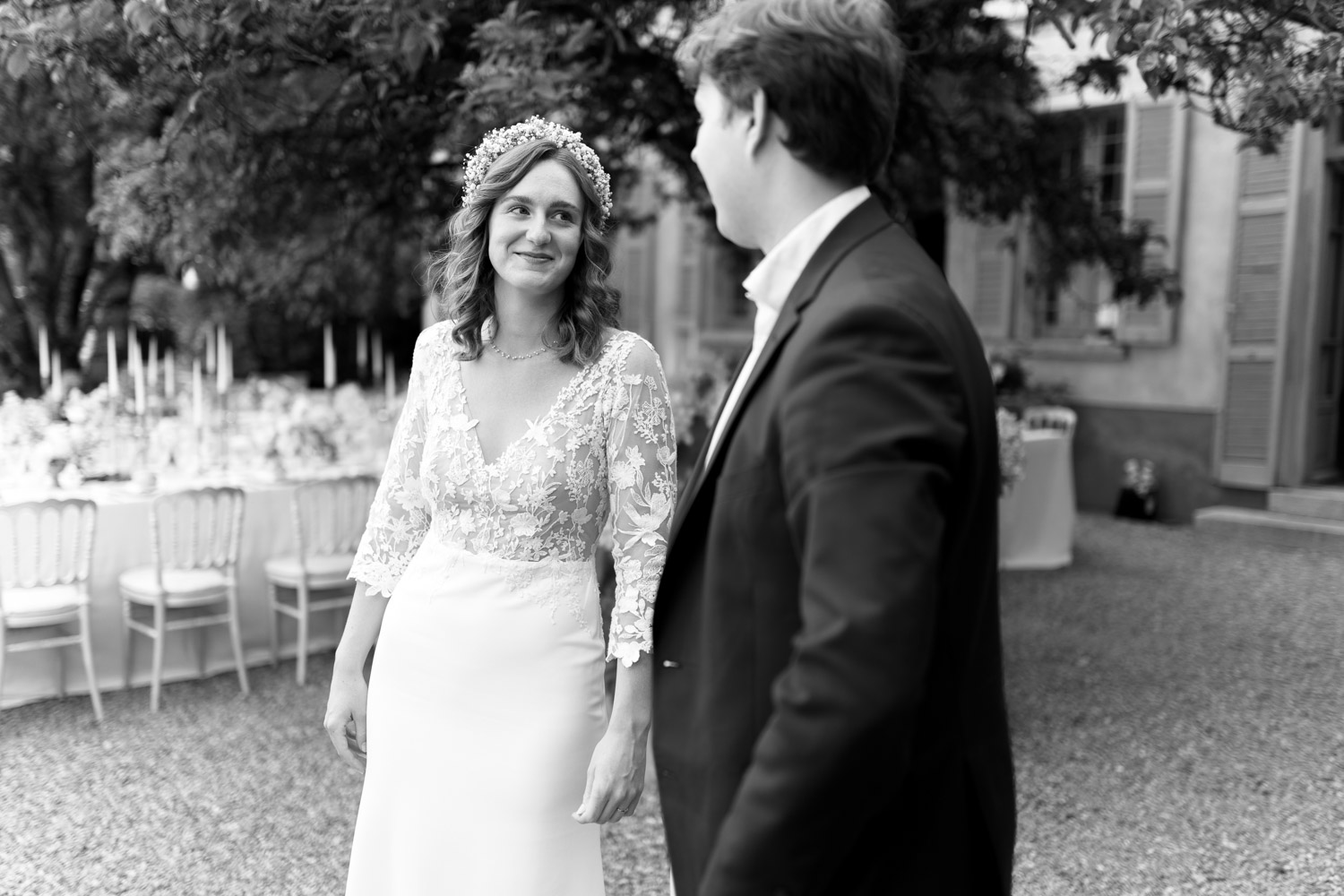Hochzeitsfotograf Gästeportraits am Comer See Lago di Como in Italien in der Villa Regina Teodolinda neben der Villa Balbiano