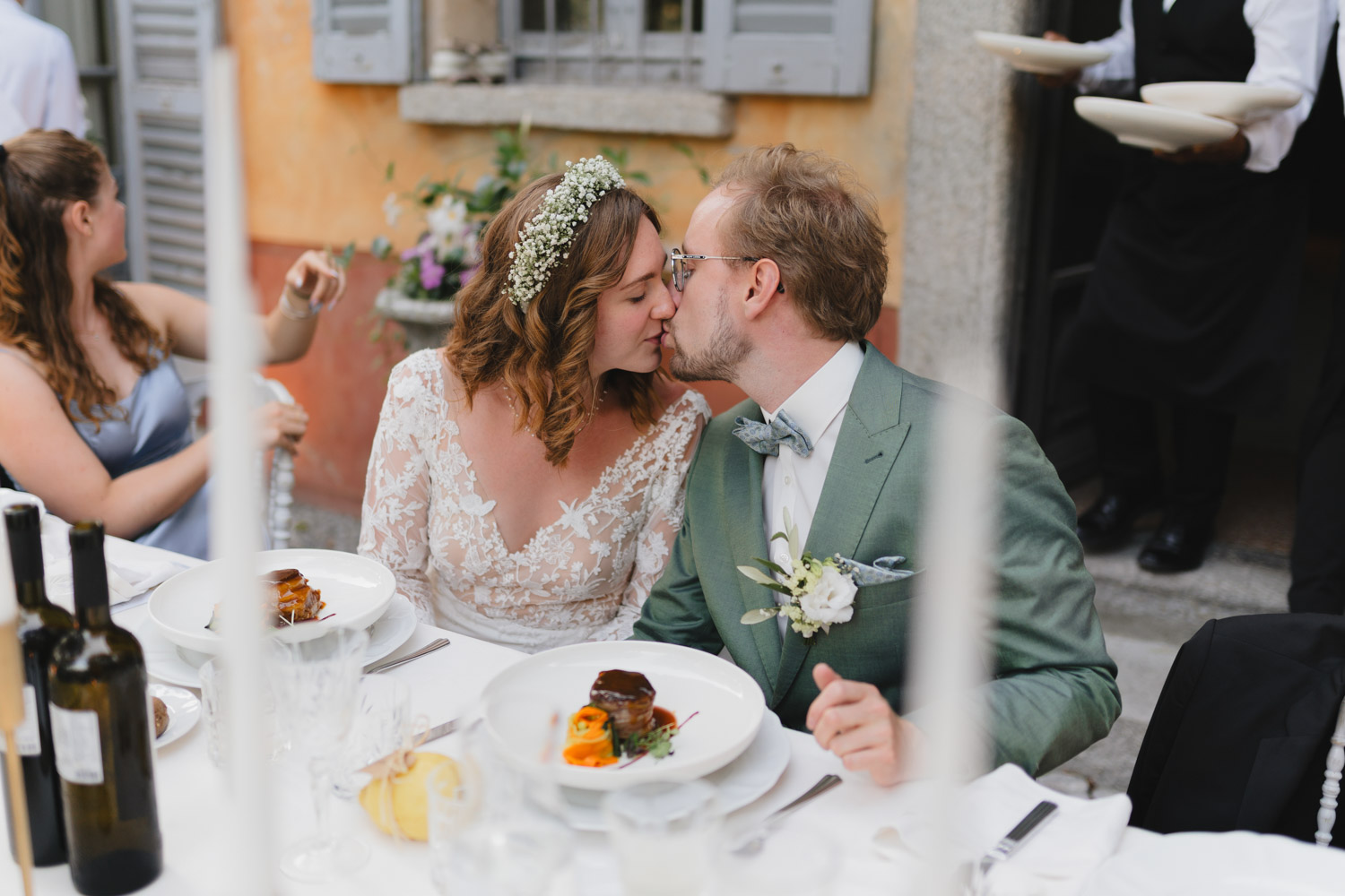 Hochzeitsfotograf am Comer See Lago di Como in Italien in der Villa Regina Teodolinda neben der Villa Balbiano