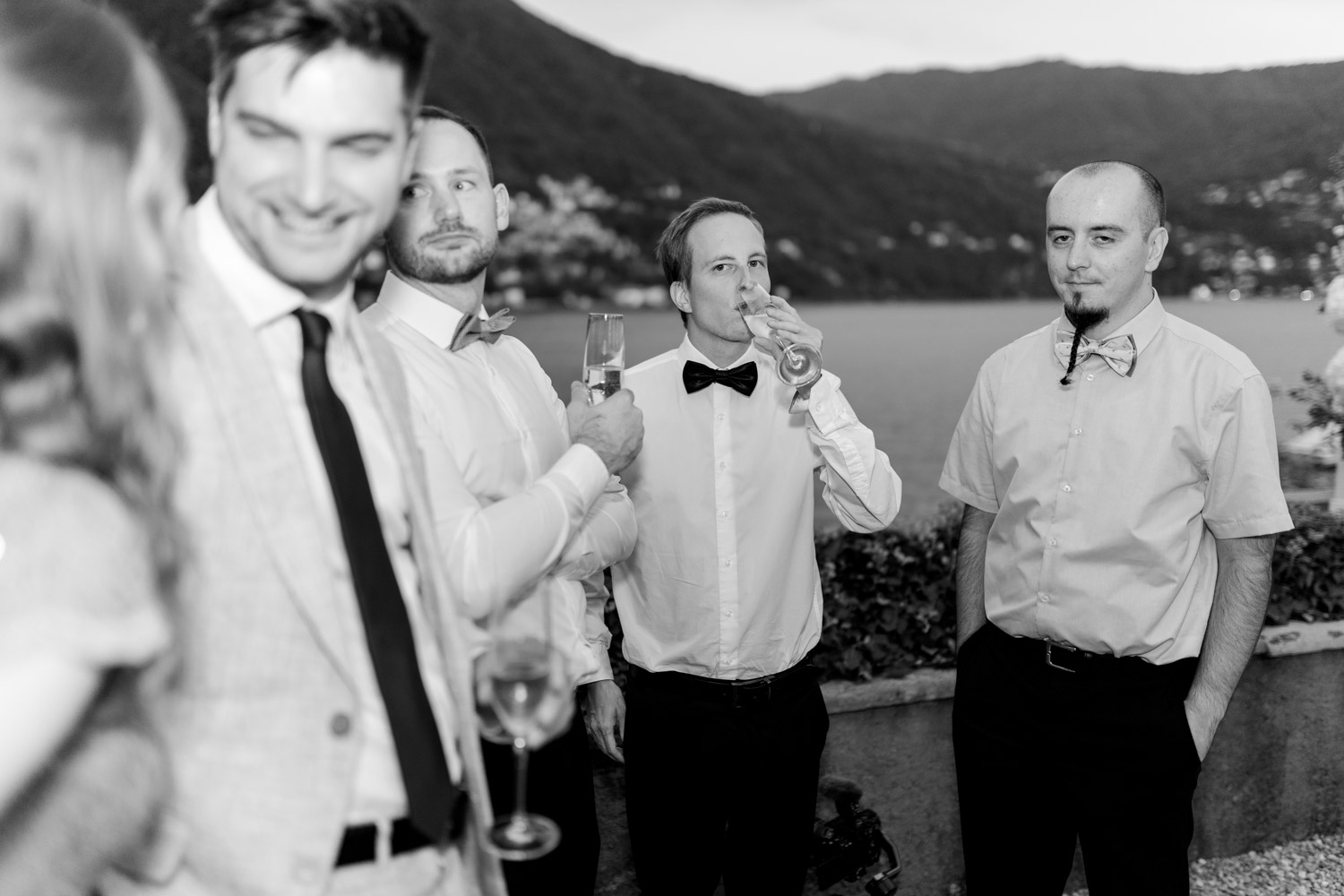 Hochzeitsfotograf am Comer See Lago di Como in Italien in der Villa Regina Teodolinda neben der Villa Balbiano