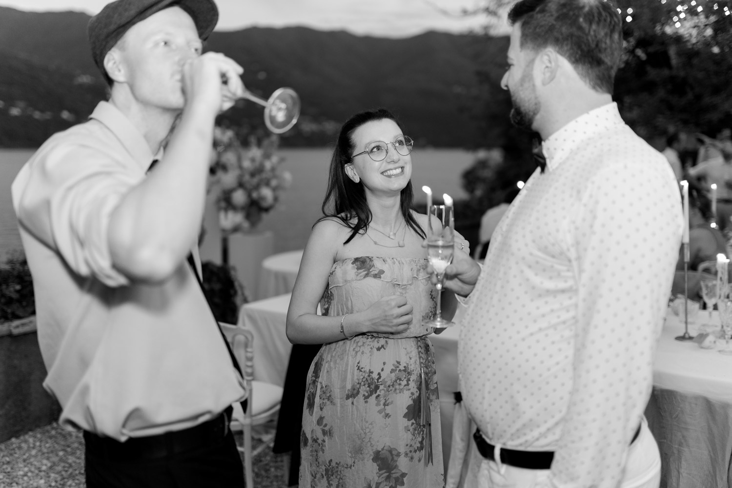Hochzeitsfotograf am Comer See Lago di Como in Italien in der Villa Regina Teodolinda neben der Villa Balbiano